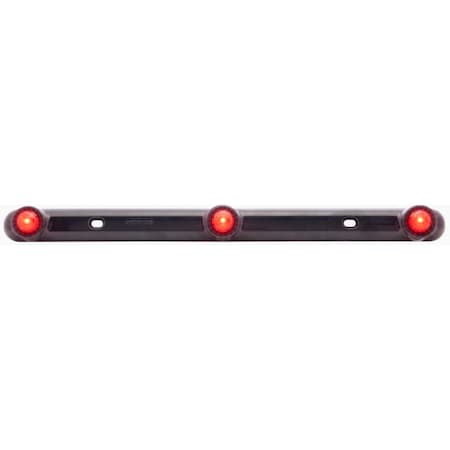 Optronics Red Identification Light Bar, Black Molded Base, 2-Wire MCL922RB